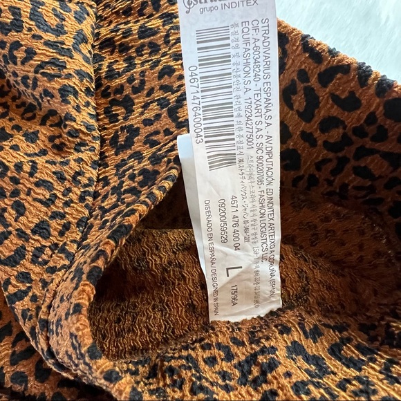 NEW Stradivarius Leopard Print Skirt or Tube Top Size Large - Picture 3 of 7